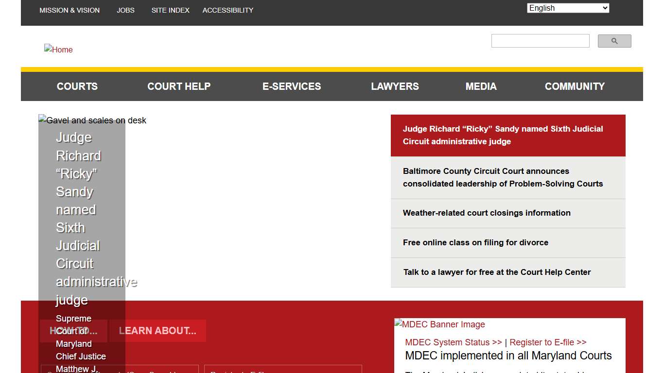 Home Maryland Courts